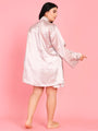 Da Intimo Women's Champange Gold 2 Pc Satin Bridal Babydoll Set