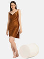 Satin Cowl Neck Babydoll