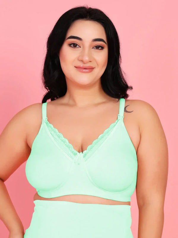 Mamma Presto Pack Of 3 Non Padded Nursing Maternity Bra