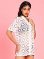 Da Intimo Delicate Lace Half Sleeves Relaxed Fit shrug - Da Intimo - Lingerie Online Store India