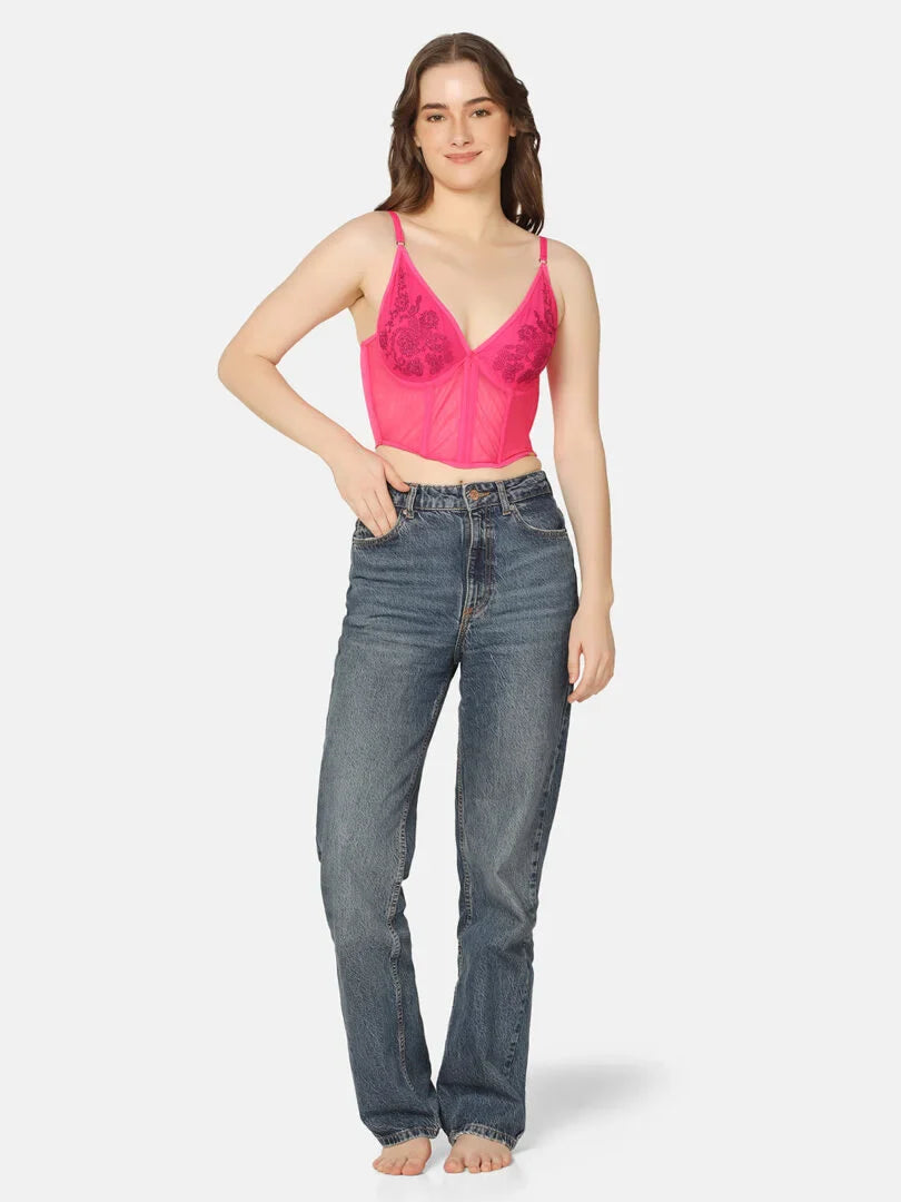 Da Intimo Embroidered Design Corset