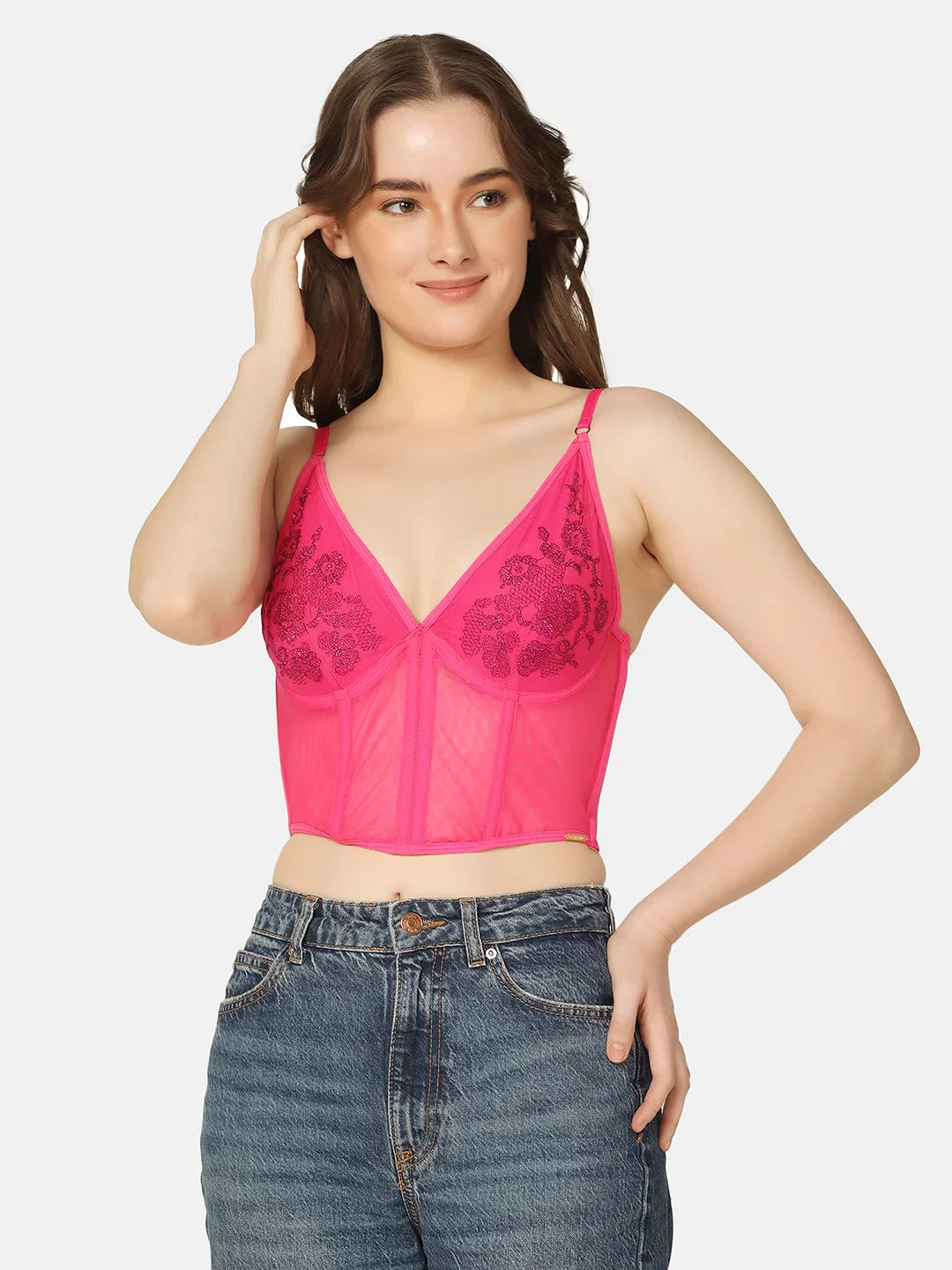 Da Intimo Embroidered Design Corset