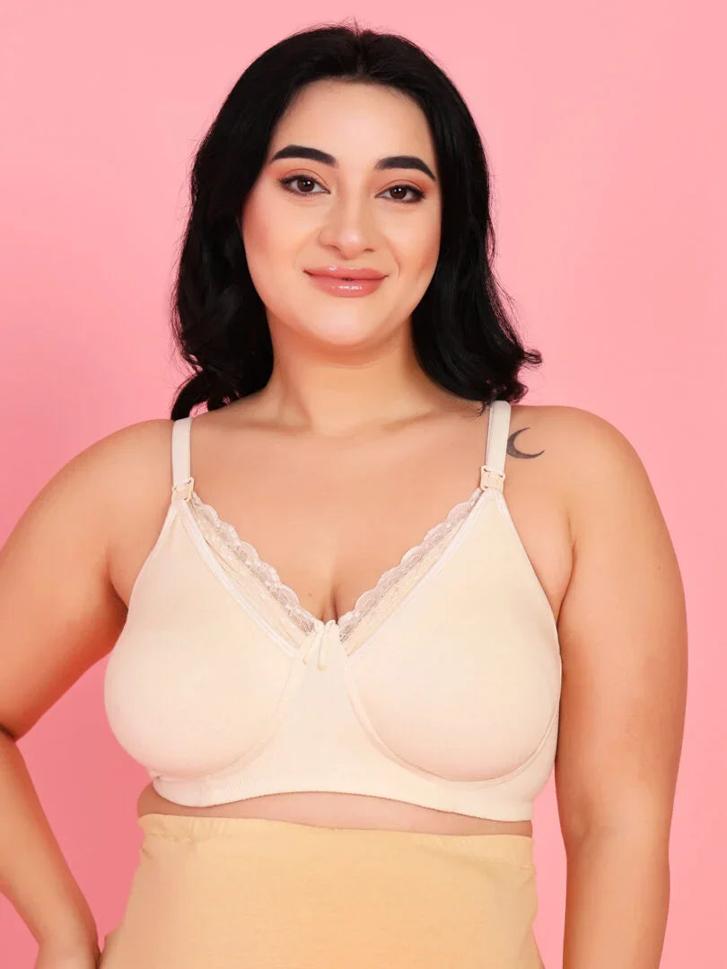 Mamma Presto Pack Of 3 Non Padded Nursing Maternity Bra