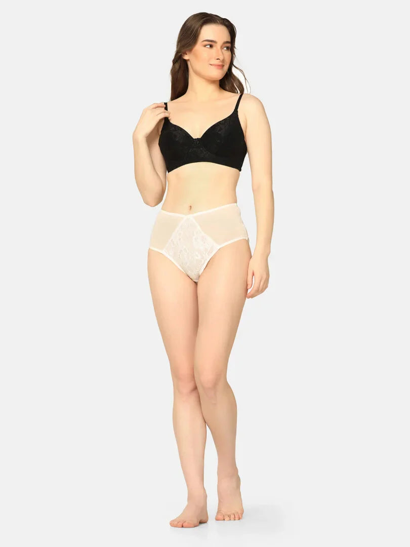 Pack Of 2 Lightly Padded Lacy Design Everyday T-Shirt Bra - Da Intimo - Lingerie Online Store India