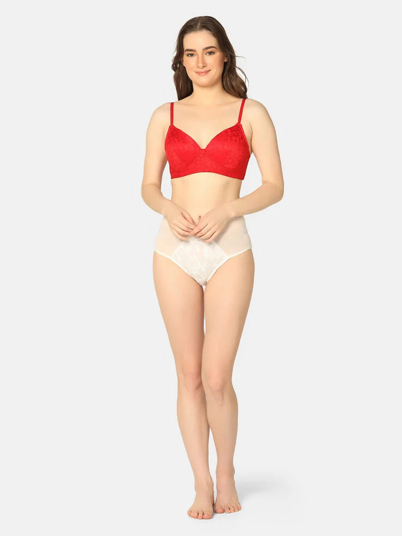 Pack Of 2 Lightly Padded Lacy Design Everyday T-Shirt Bra - Da Intimo