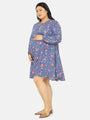 Printed Maternity Nightdress - Da Intimo - Lingerie Online Store India