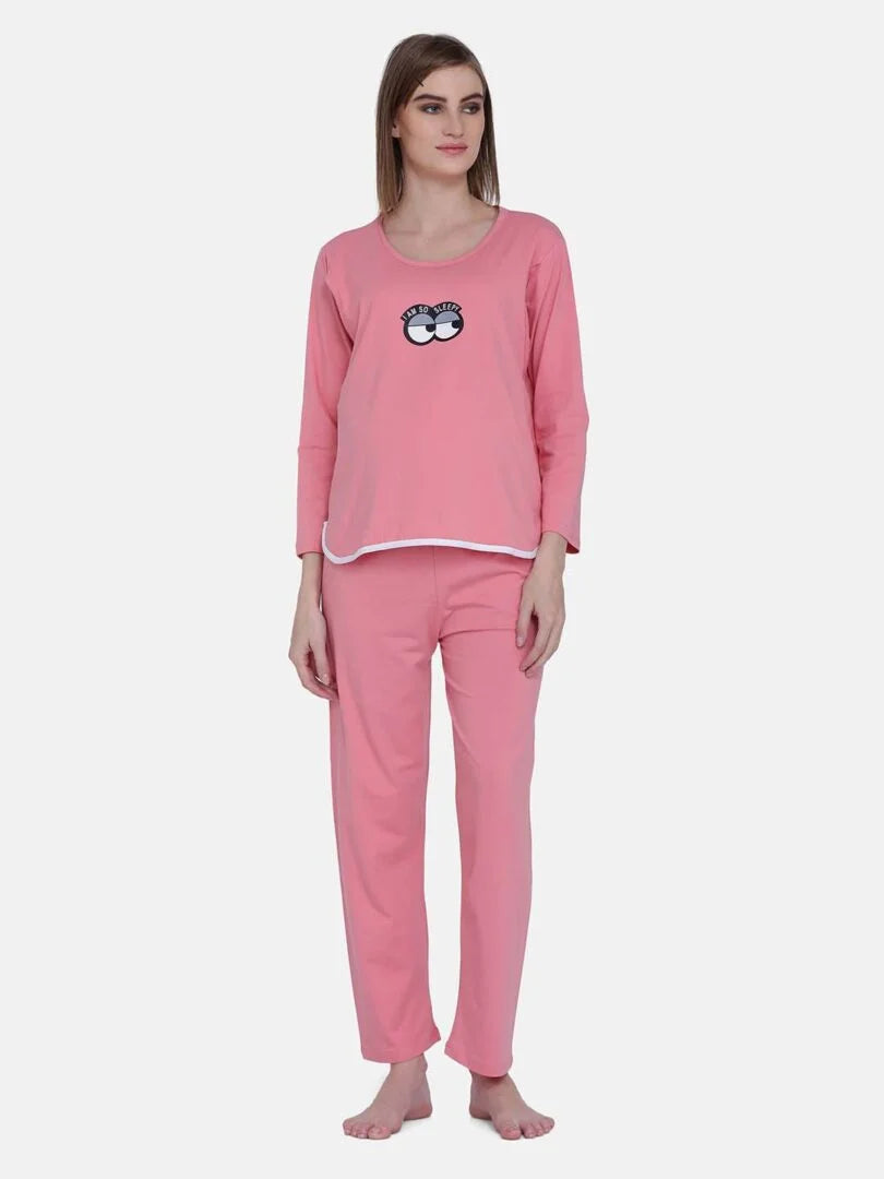 Sleepy Eyes Feeding Nightwear Set - Da Intimo - Lingerie Online Store India