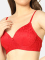 Lightly Padded Lacy Design Everyday T-Shirt Bra - Da Intimo - Lingerie Online Store India