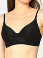 Lightly Padded Lacy Design T-Shirt Bra