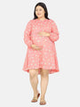 Printed Maternity Nightdress - Da Intimo - Lingerie Online Store India