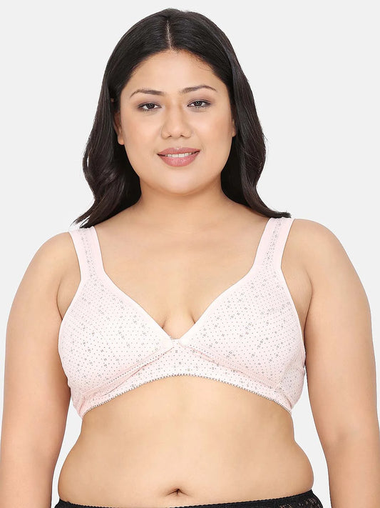 Full Coverage Non Padded Adjustable Straps Printed Maternity Bra