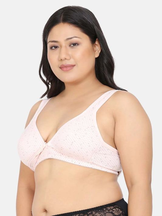 Full Coverage Non Padded Adjustable Straps Printed Maternity Bra