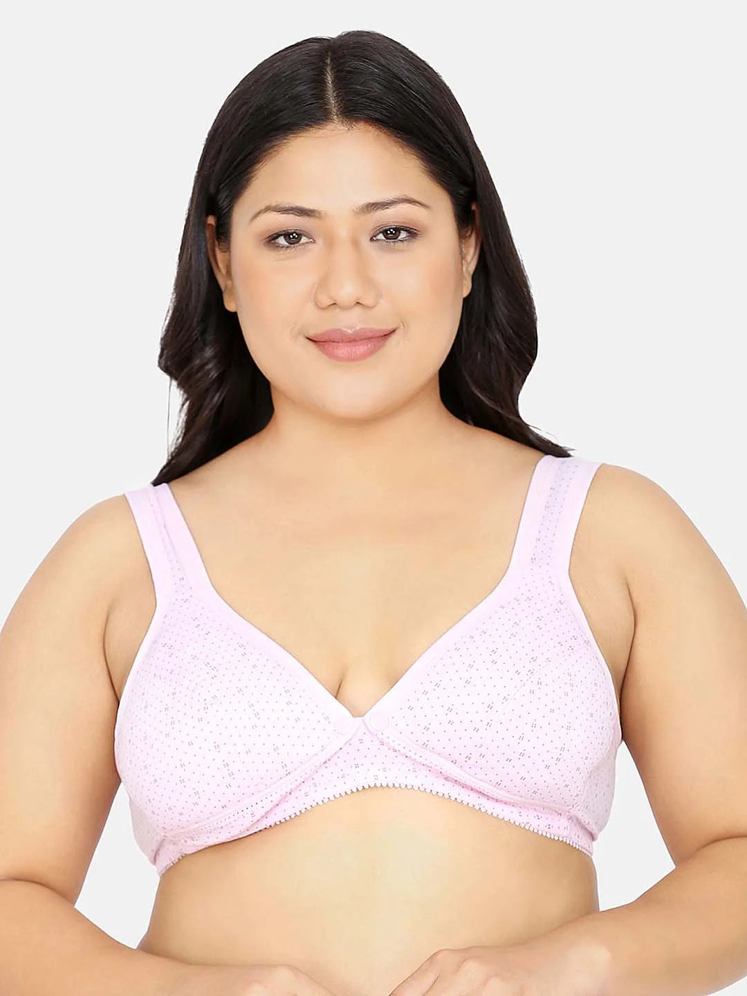 Full Coverage Non Padded Adjustable Straps Printed Maternity Bra