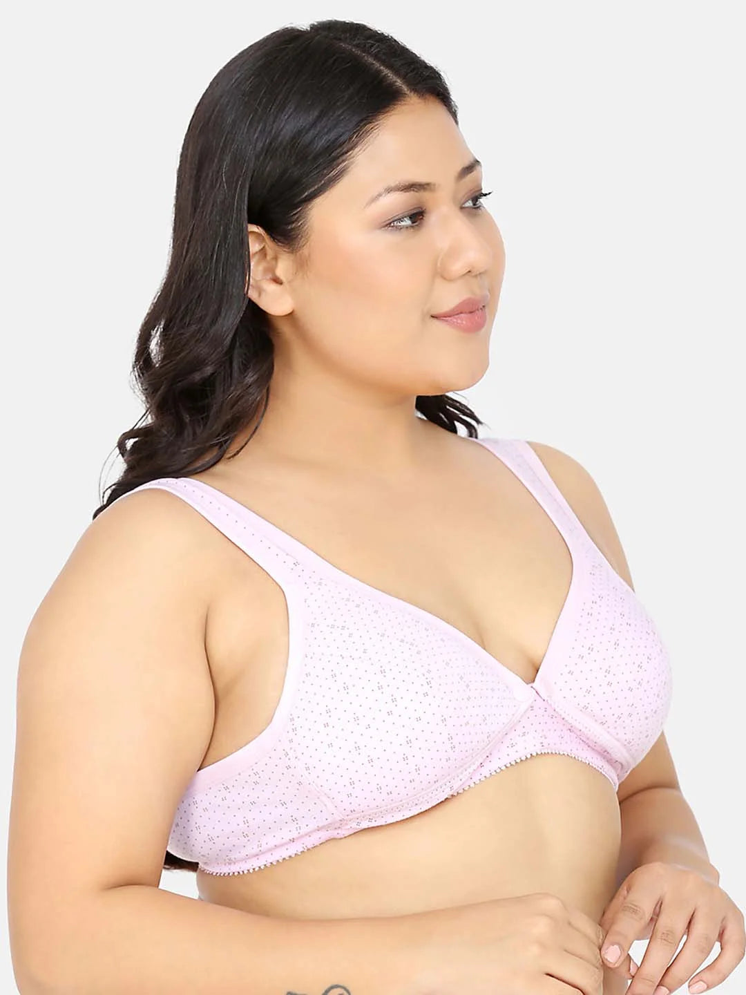 Full Coverage Non Padded Adjustable Straps Printed Maternity Bra