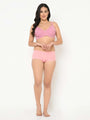 Pink Plus Size Underwired Lightly Padded Everyday Bra - Da Intimo - Lingerie Online Store India