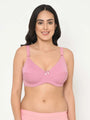 Pink Plus Size Underwired Lightly Padded Everyday Bra - Da Intimo - Lingerie Online Store India