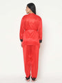Lace Detail Satin Pajama Set - Da Intimo - Lingerie Online Store India