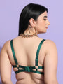 Pack of 2 Rivet Design Underwired Strappy Bra