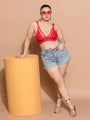 Soft Lace Non Padded Winged Strap Bra