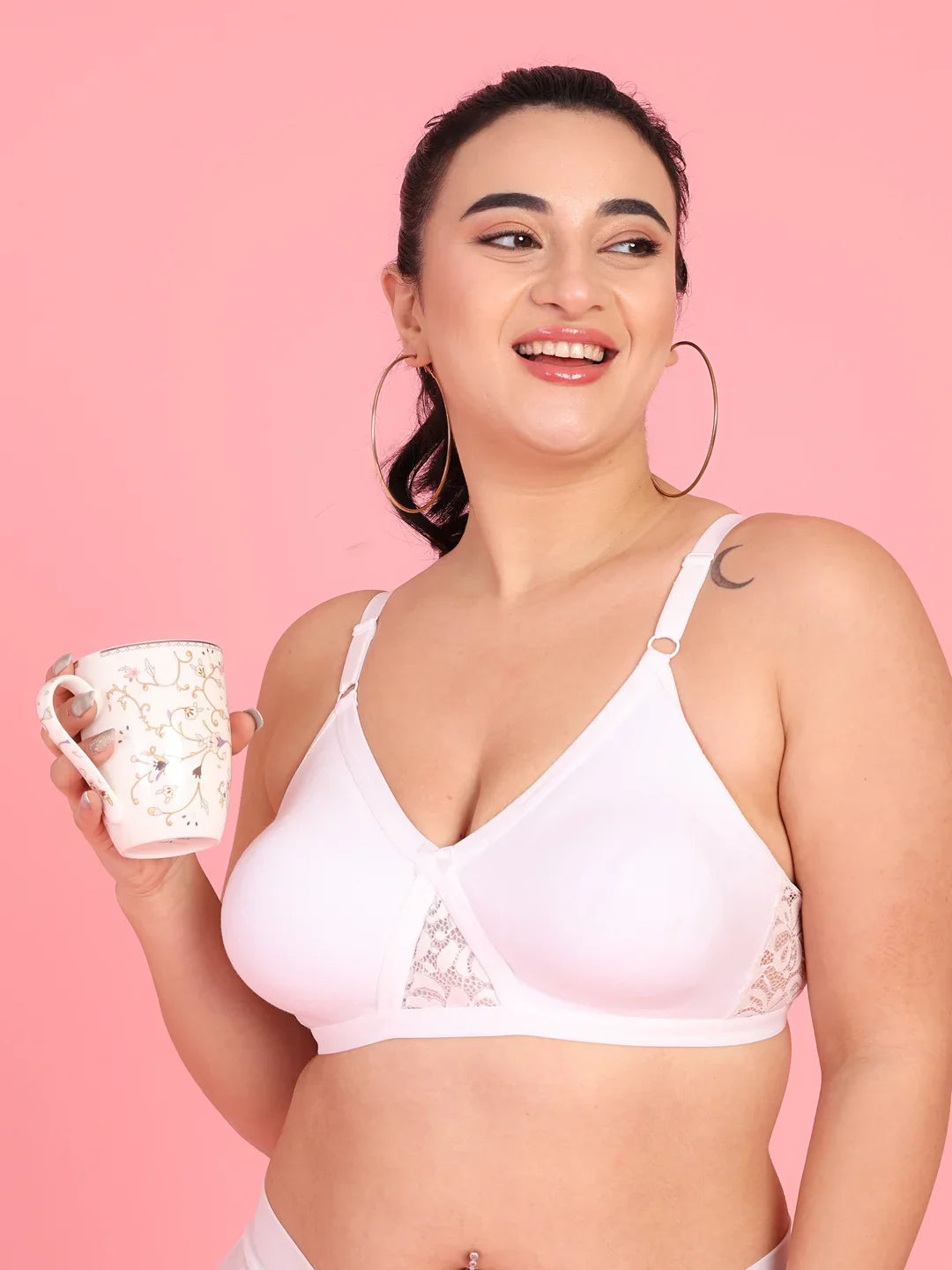 Curvy Love Plus Size Soft Cotton  Everyday Bra