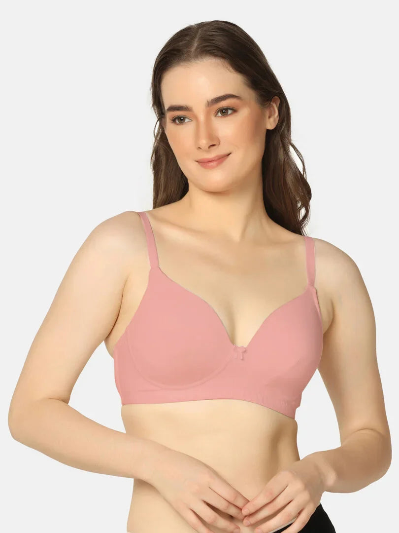 Pack Of Two Soft Padded Everyday Comfort T-Shirt Bra