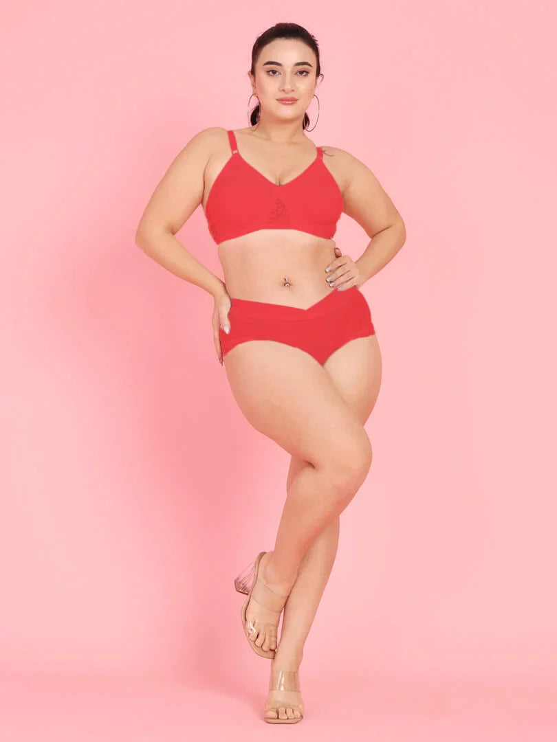 Curvy Love Pack of 2 Plus Size Soft Cotton  Everyday Bra - Da Intimo