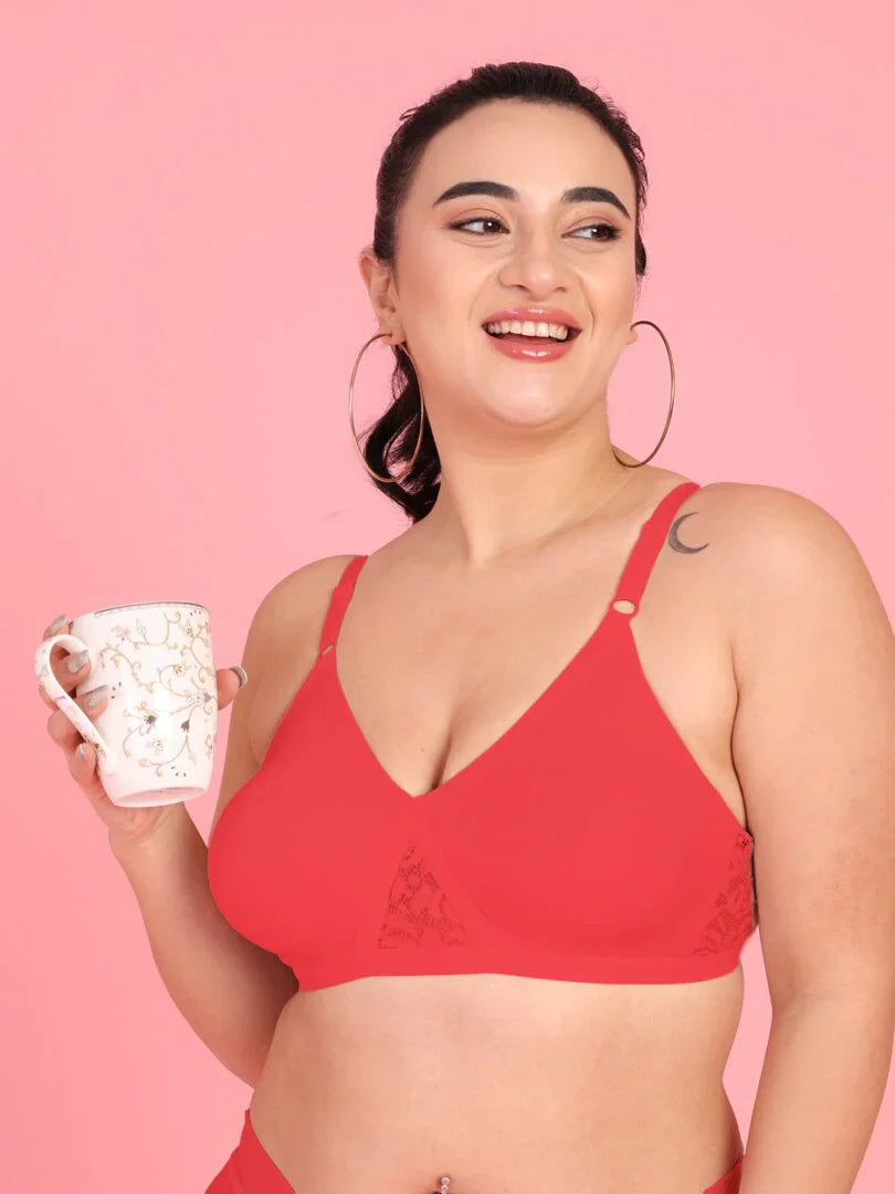 Curvy Love Pack of 2 Plus Size Soft Cotton  Everyday Bra - Da Intimo