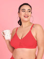 Curvy Love Pack of 2 Plus Size Soft Cotton  Everyday Bra - Da Intimo