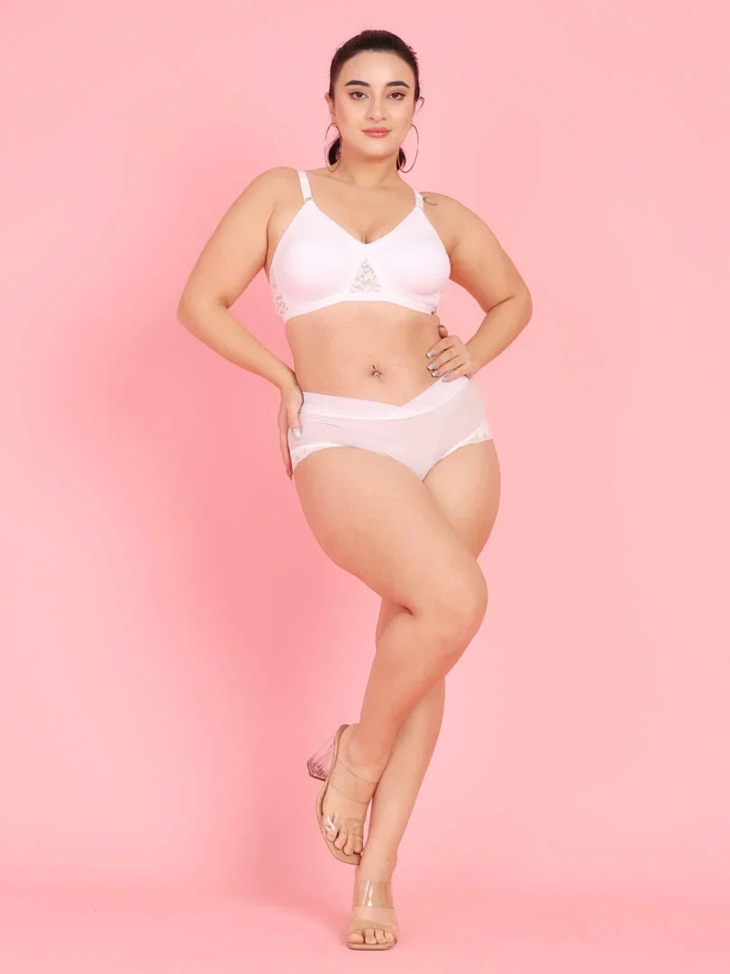 Curvy Love Pack of 2 Plus Size Soft Cotton  Everyday Bra - Da Intimo