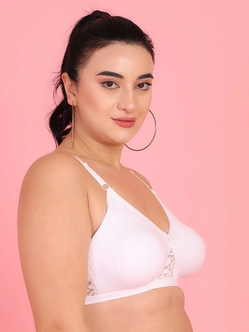 Curvy Love Pack of 2 Plus Size Soft Cotton  Everyday Bra - Da Intimo