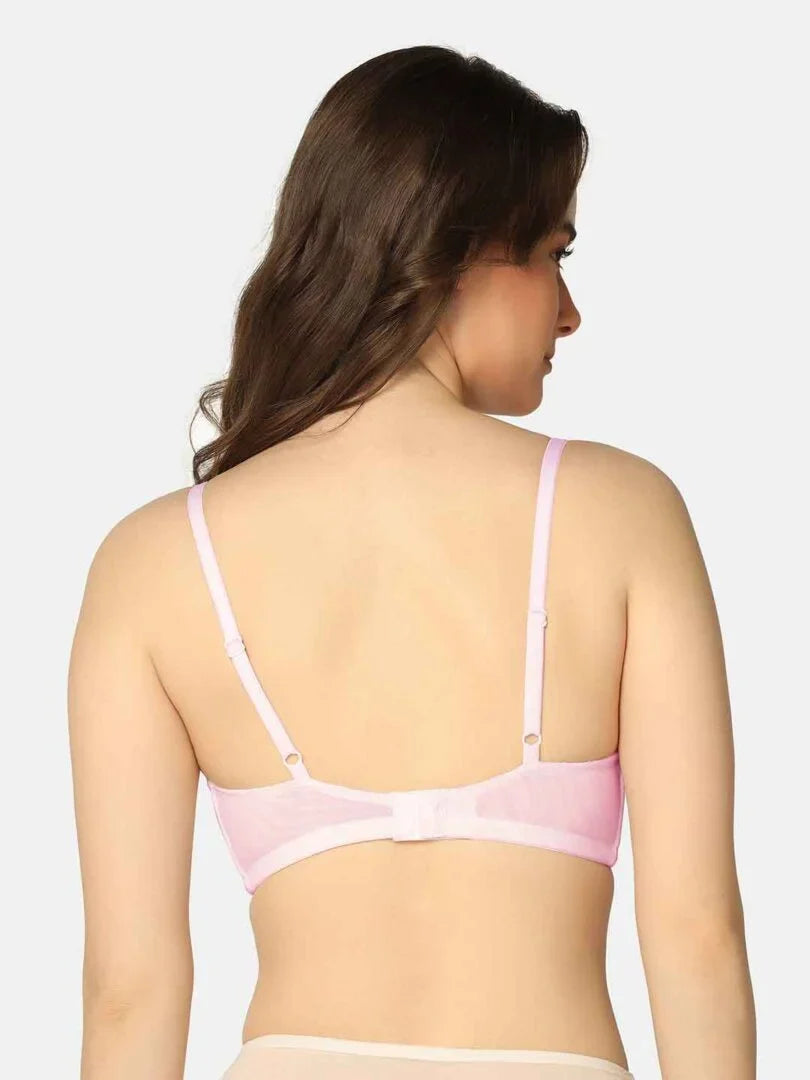 Pack Of 3 Lightly Padded Lacy Design Everyday T-Shirt Bra