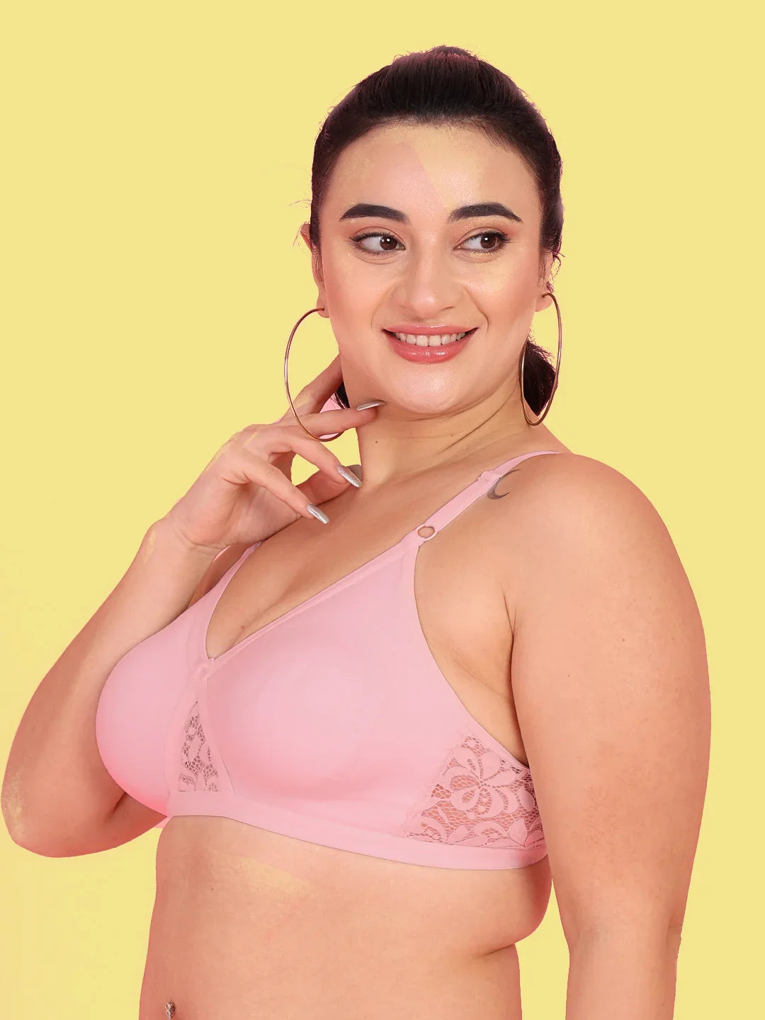 Curvy Love Pack of 2 Plus Size Soft Cotton  Everyday Bra
