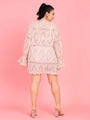 Curvy Love Plus Size Floral Net Shrug - Da Intimo - Lingerie Online Store India