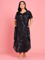Curvy Love Plus Size Tie and Die Full Kaftan