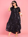 Curvy Love Plus Size Tie and Die Full Kaftan