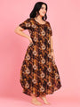 Curvy Love Plus Size Tie and Die Full Kaftan