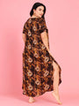 Curvy Love Plus Size Tie and Die Full Kaftan