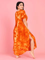 Curvy Love Plus Size Tie and Die Full Kaftan