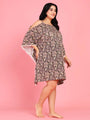 Curvy Love Plus Size Tie and Die Kaftan - Da Intimo - Lingerie Online Store India