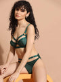 Rivet Design Underwired Strappy Lingerie Set - Da Intimo - Lingerie Online Store India