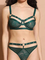 Rivet Design Underwired Strappy Lingerie Set - Da Intimo - Lingerie Online Store India