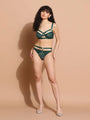 Rivet Design Underwired Strappy Lingerie Set - Da Intimo - Lingerie Online Store India