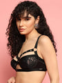 Rivet Design Underwired Strappy Bra