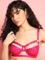 Rivet Design Underwired Strappy Bra