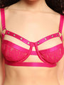 Rivet Design Underwired Strappy Bra