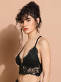 Pack Of 2 Front Open Delicate Lace Bralette - Da Intimo - Lingerie Online Store India