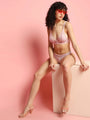 Soft Lace Non Padded Winged Strap Lingerie Set - Da Intimo - Lingerie Online Store India