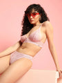 Soft Lace Non Padded Winged Strap Lingerie Set - Da Intimo - Lingerie Online Store India