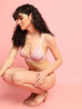 Soft Lace Non Padded Winged Strap Lingerie Set - Da Intimo - Lingerie Online Store India