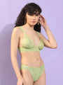 Soft Lace Non Padded Winged Strap Lingerie Set - Da Intimo - Lingerie Online Store India